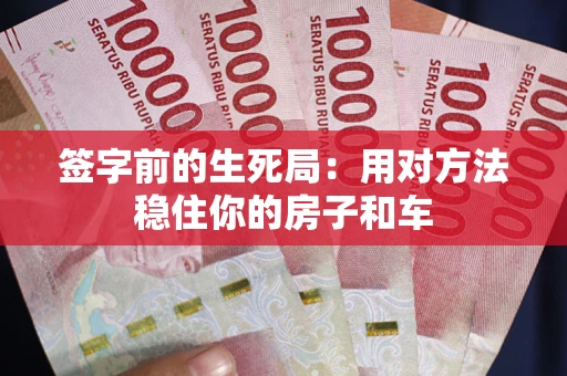 北京签字前的生死局：用对方法稳住你的房子和车
