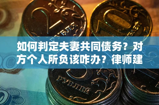 北京如何判定夫妻共同债务？对方个人所负该咋办？律师建议