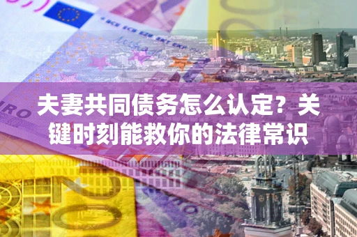北京夫妻共同债务怎么认定？关键时刻能救你的法律常识