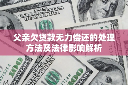 北京父亲欠贷款无力偿还的处理方法及法律影响解析