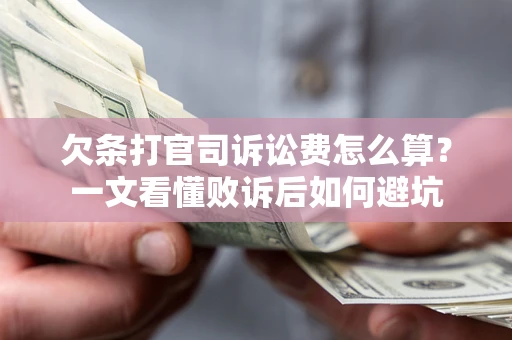 北京欠条打官司诉讼费怎么算？一文看懂败诉后如何避坑